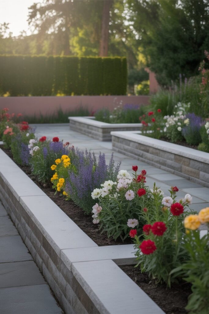 Modern backyard garden design 6 modern backyard garden design flower beds