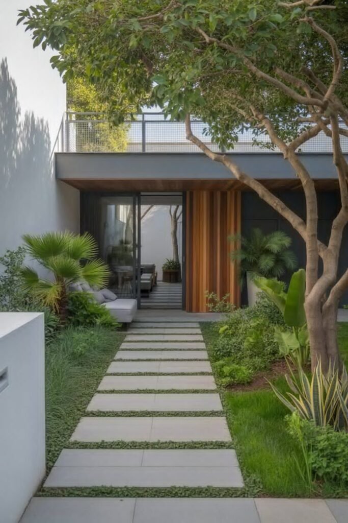 Modern backyard garden design 13 modern backyard garden design color palette