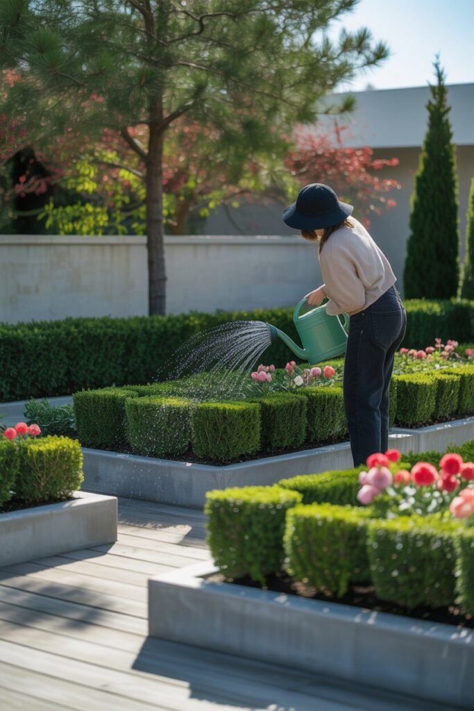 Modern backyard garden design 15 modern backyard garden design maintenance