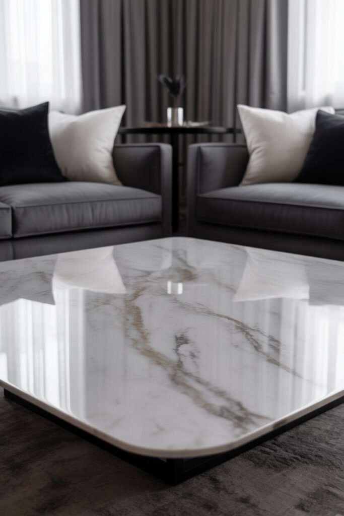 luxury white and black living room 10 marble decor in luxury white and black living room