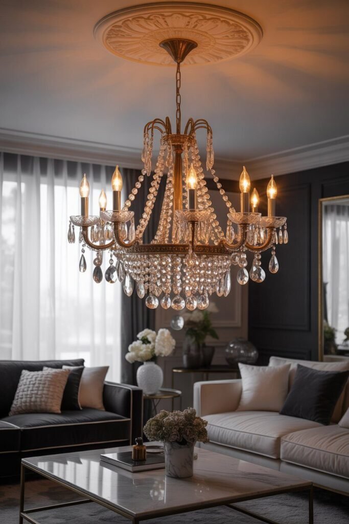 luxury white and black living room 20 luxury lighting in white and black living room