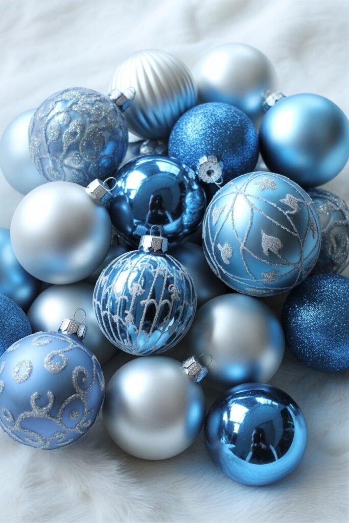 Blue christmas decor 3 blue christmas decor color palette