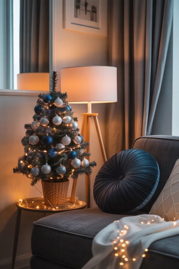 Blue christmas decor 7 small space blue christmas decor