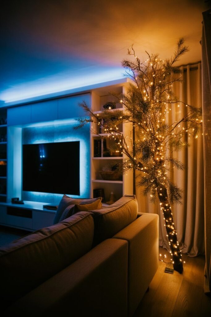 Blue christmas decor 16 blue christmas decor lighting ideas