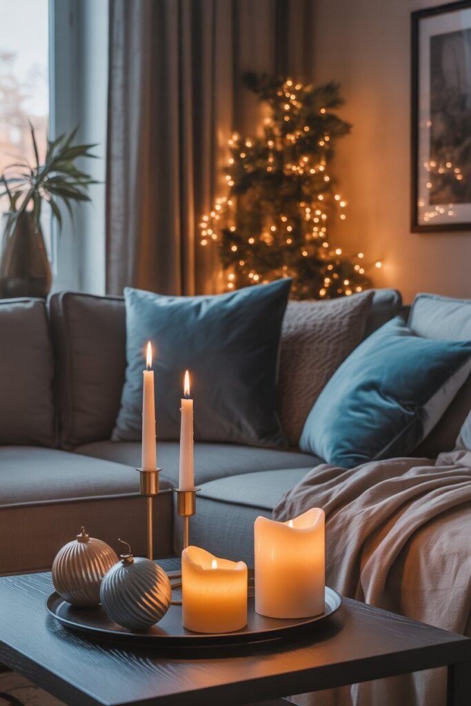 Blue christmas decor 21  finishing touches blue christmas decor