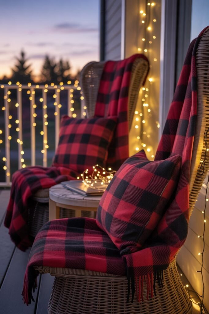red christmas balcony 7 cozy textiles red christmas balcony