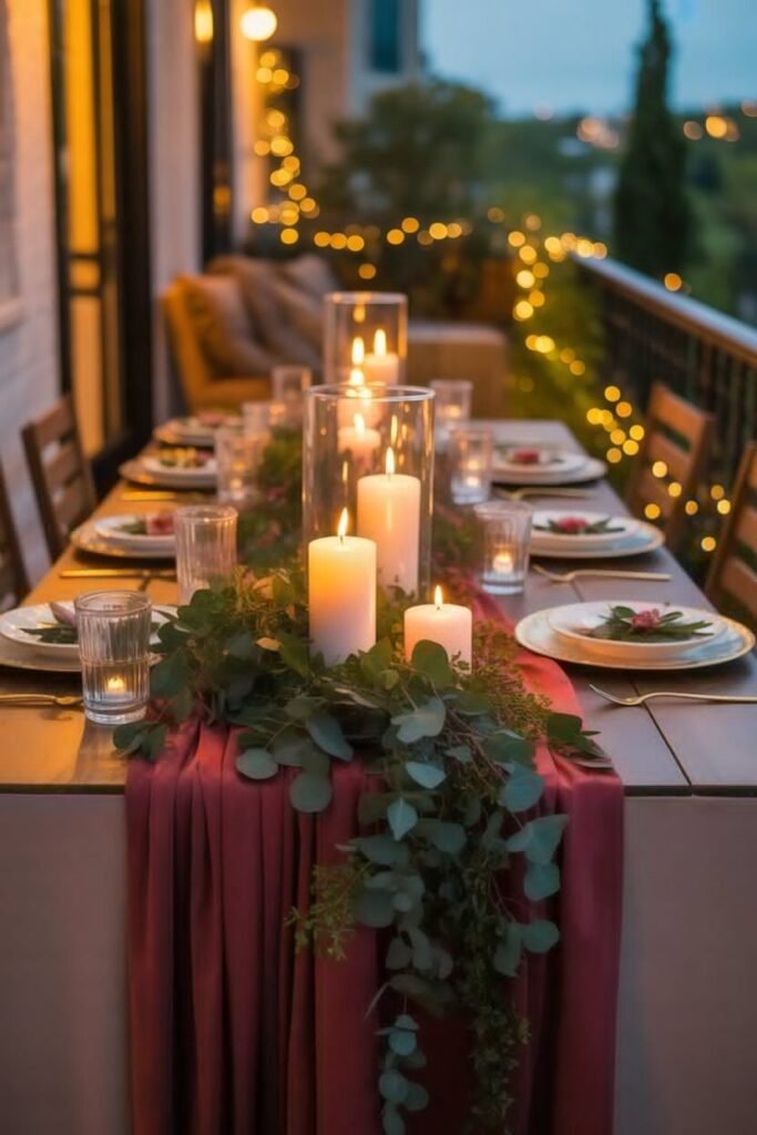 red christmas balcony 10 table decor red christmas balcony