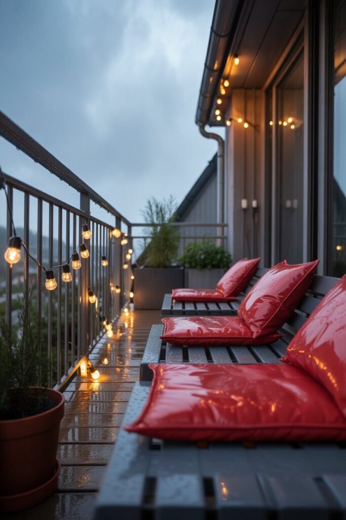 red christmas balcony 12 weatherproof red christmas balcony