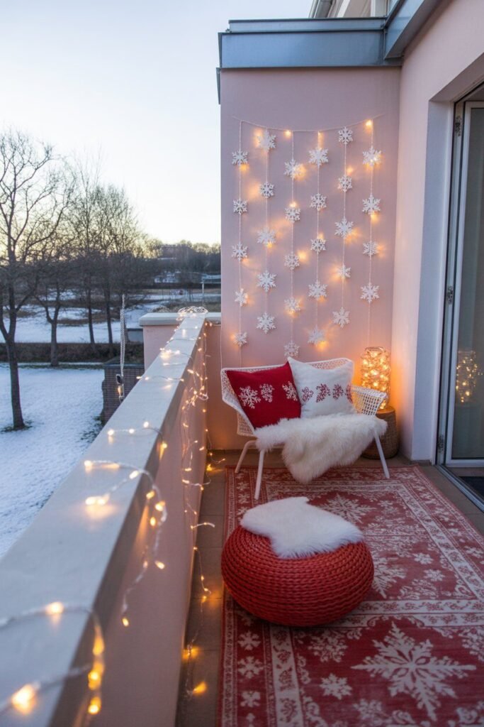 red christmas balcony 15 red and white christmas balcony