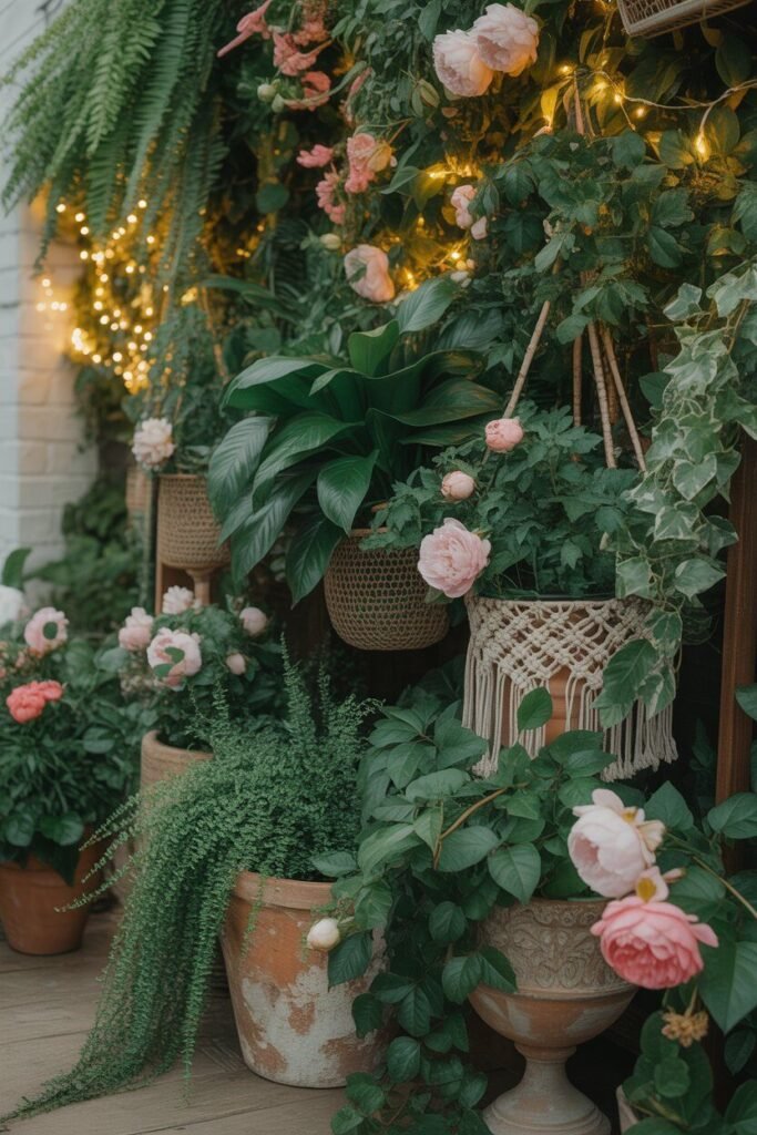 Bohemian outdoor garden ideas for night 13 greenery in bohemian outdoor garden