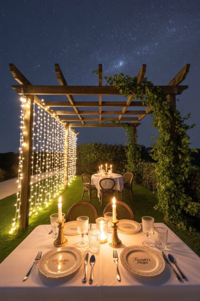 outdoor pergola with lights 9 outdoor pergola with curtain lights