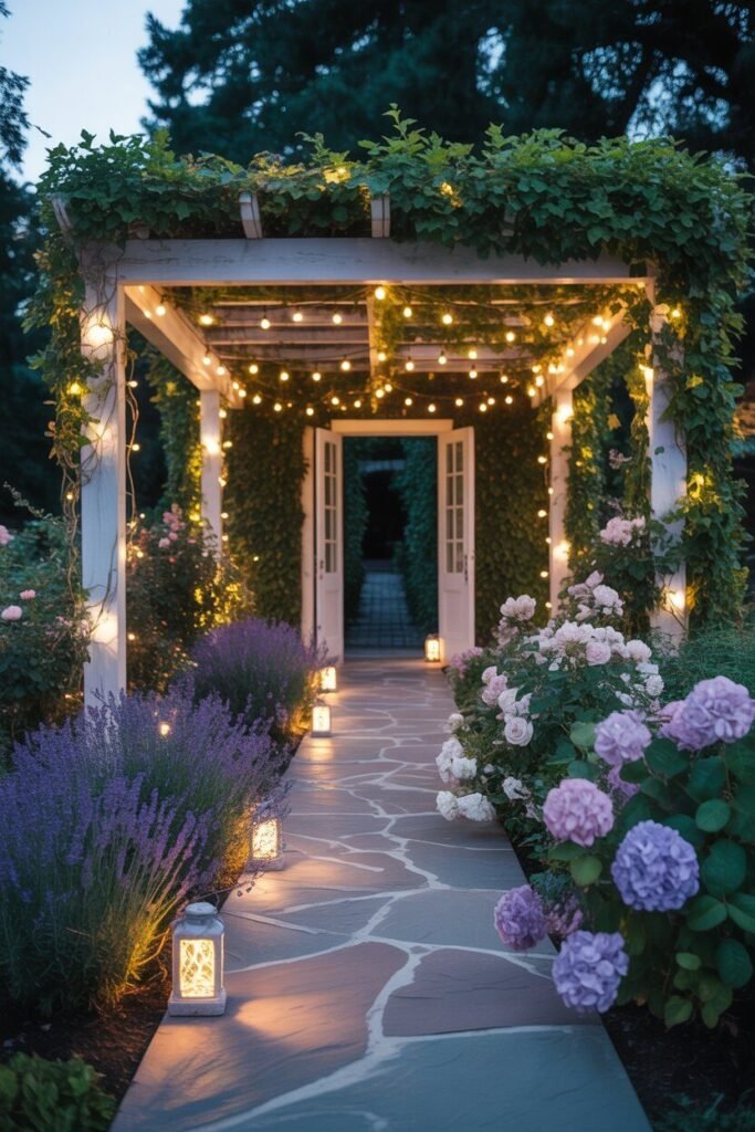outdoor pergola with lights 14 outdoor pergola with pathway lights