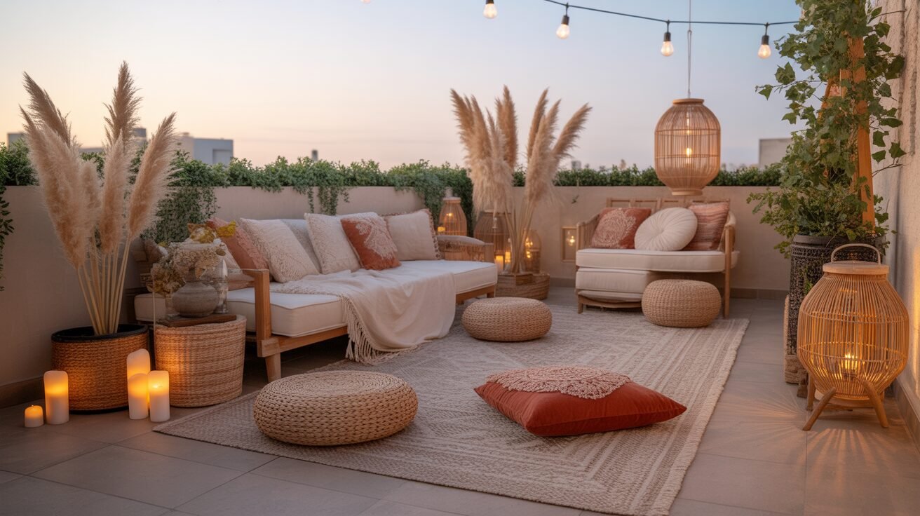 Luxurious rooftop terrace ideas 1 realistic photo of a bohemian inspired r ucF3PHFoTgChrC 2zdc1NA VFzIUdwwQpW5q3 uCR5r g