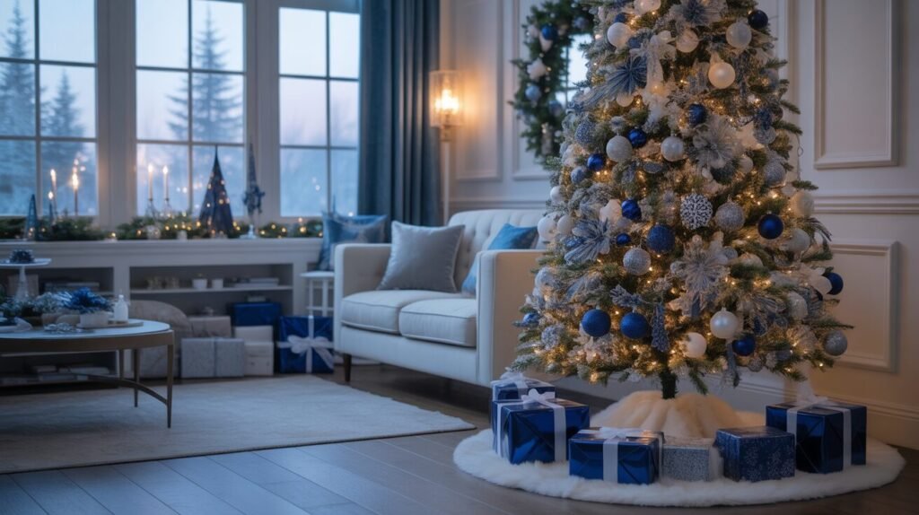 Blue christmas decor 2 realistic photo of a luxurious living ro BIrR7NZ8SVC8k3BfXP gIg xgtvtrpXRJWNqMsiS6HilQ
