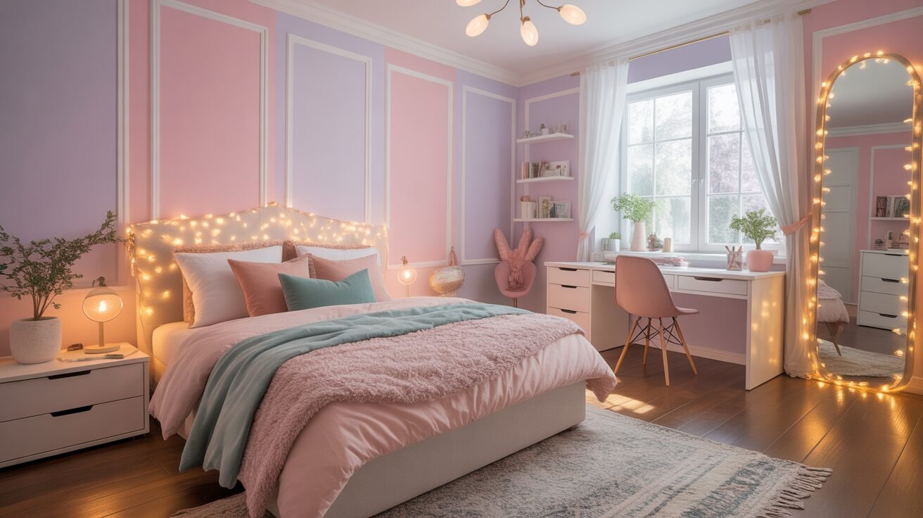 dreamy teenager room 1 ultra realistic wide angle photo of a dr BWBZlHQaQxiCsYSBA6 uWw yud4PU6fR9aBHtE8sO0Kig