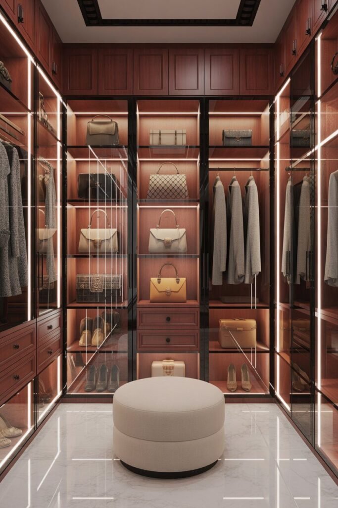 Luxury white walk-in closet design 17 boutique style luxury white closet