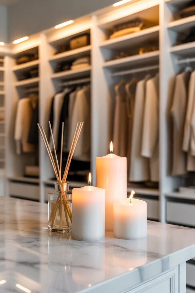 Luxury white walk-in closet design 19 ambiance in luxury white walk-in closet