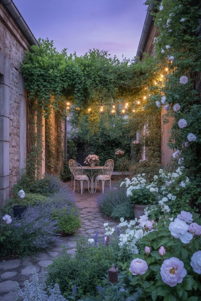 enclosed mystical garden nook