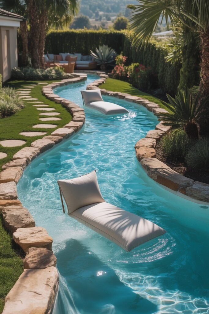 affordable backyard lazy river pool resale value
