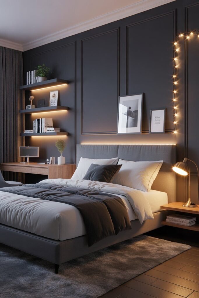 dark and moody winter teenager room ideas
