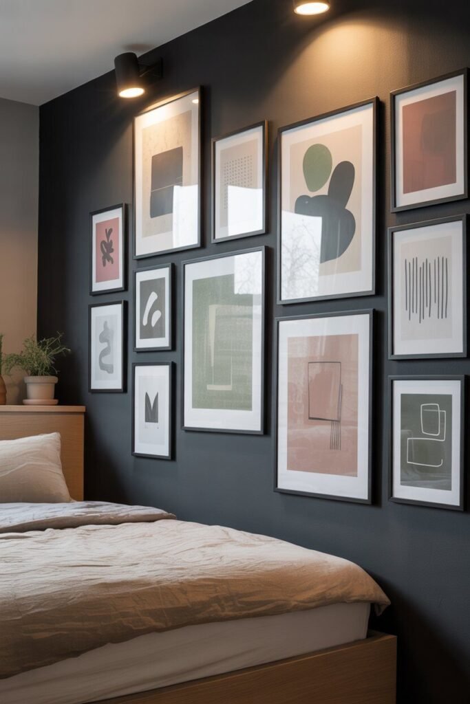 moody wall art dark and moody winter teenager room ideas