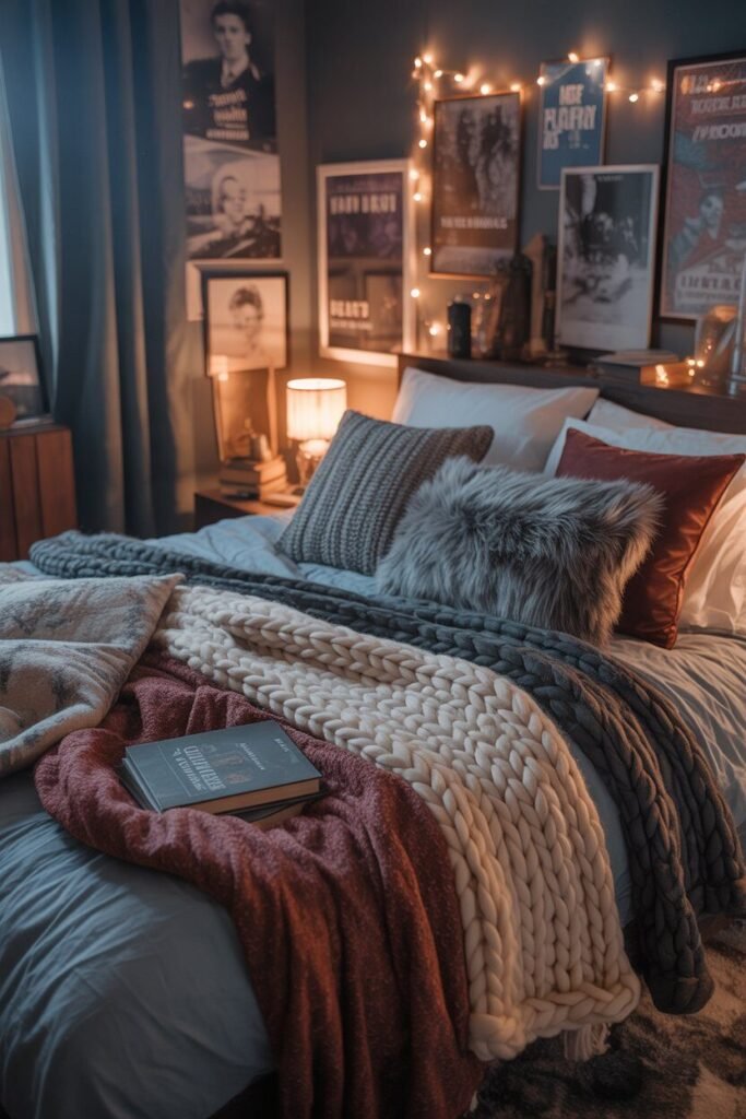 winter textiles dark and moody winter teenager room ideas