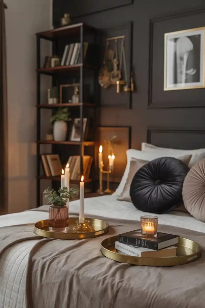 Luxury dark feminine aesthetic bedroom 16 luxury dark feminine bedroom styling