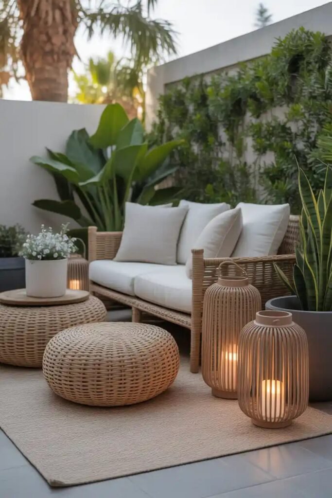 styling accents modern backyard fire pit