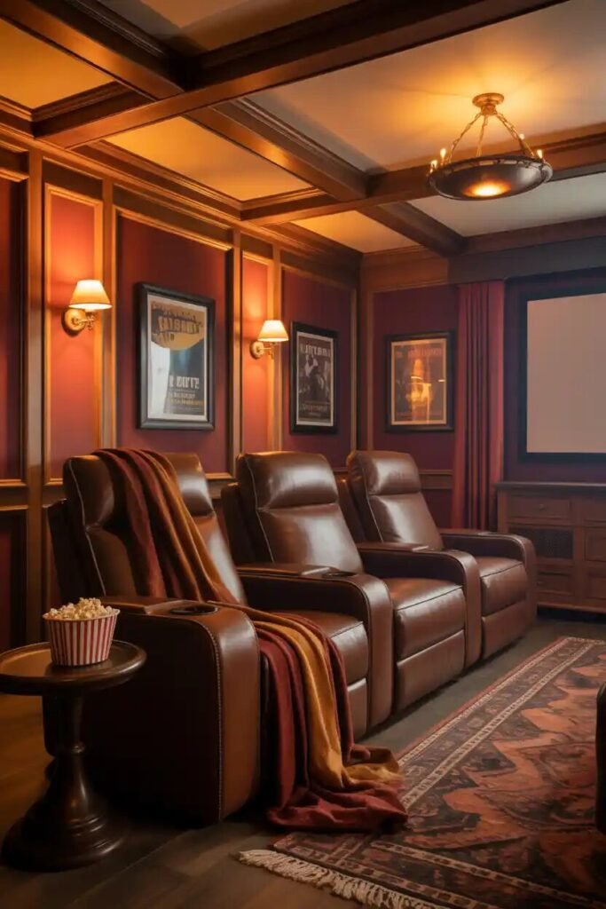 Cozy indoor movie theater setup 12 warm colors cozy indoor movie theater setup