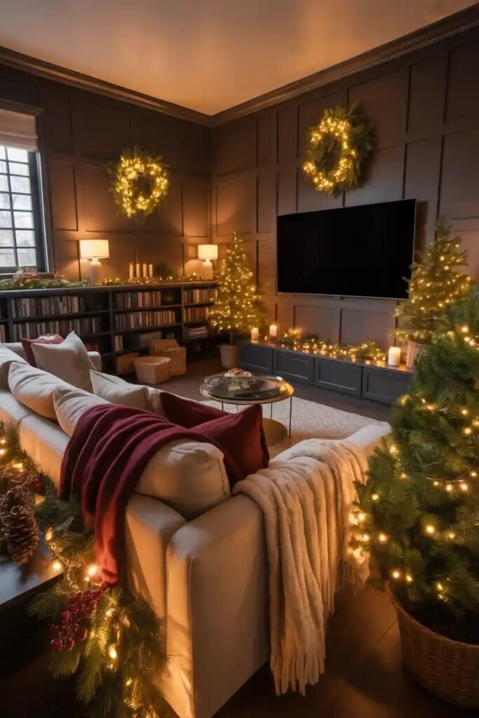 Cozy indoor movie theater setup 18 seasonal decor cozy indoor movie theater setup