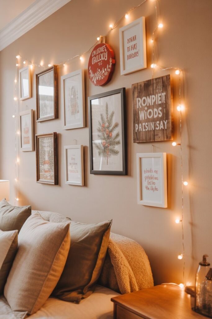 Dreamy bedroom for Christmas 20 holiday wall art dreamy bedroom for Christmas