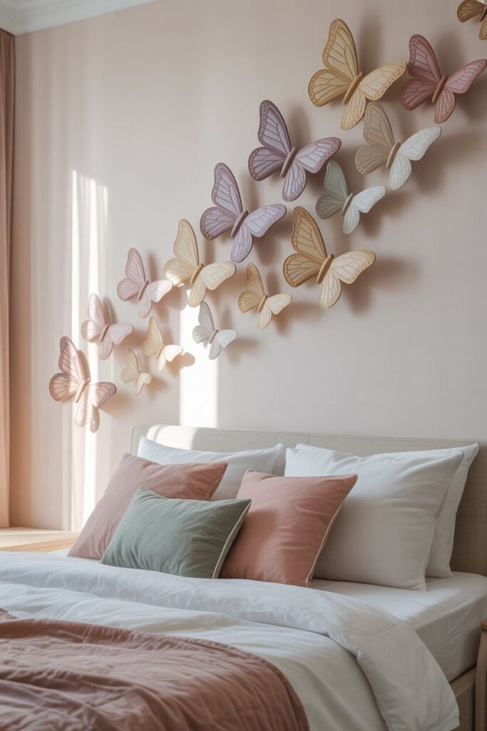 Butterfly-themed bedroom ideas 8 butterfly-themed bedroom wall art