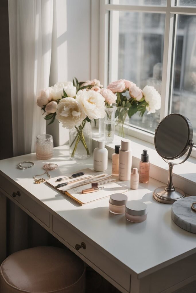 luxurious vanity setup refreshed look