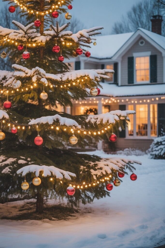 Outdoor yard ideas for Christmas 6 outdoor tree outdoor yard ideas for Christmas
