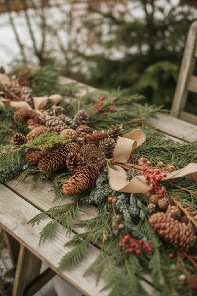Outdoor yard ideas for Christmas 11 pinecone decor outdoor yard ideas for Christmas