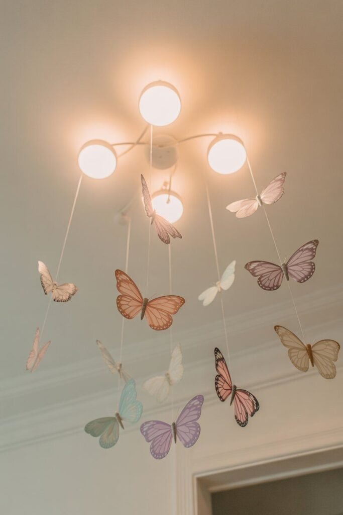 Butterfly-themed bedroom ideas 11 butterfly-themed bedroom ceiling decor