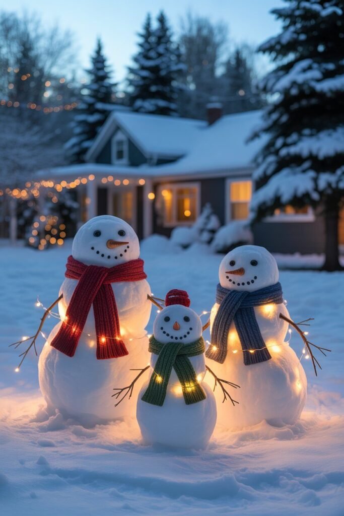 Outdoor yard ideas for Christmas 16 snowman outdoor yard ideas for Christmas
