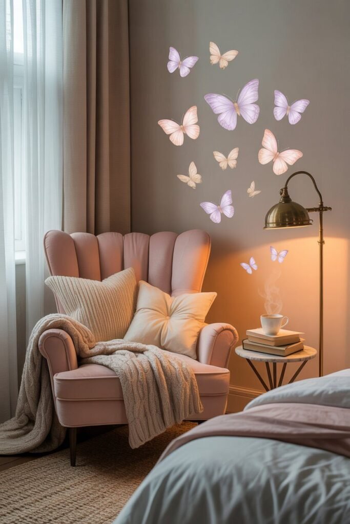 Butterfly-themed bedroom ideas 12 butterfly-themed bedroom reading nook