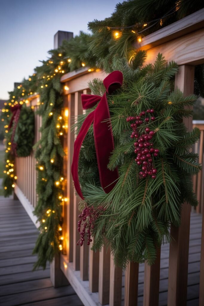 Luxury christmas patio design 6 luxury Christmas patio wreaths