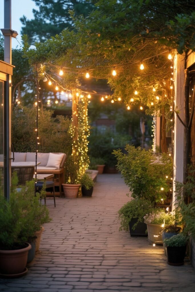 Luxury christmas patio design 15 luxury Christmas patio pathway lights