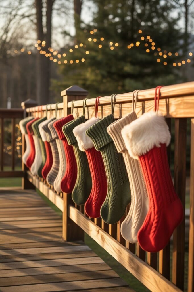 Luxury christmas patio design 16 luxury Christmas patio stockings