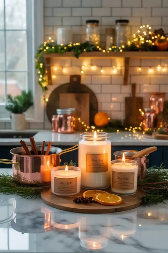 Beautifully decorated Christmas kitchen 14 holiday scents beautifully decorated Christmas kitchen