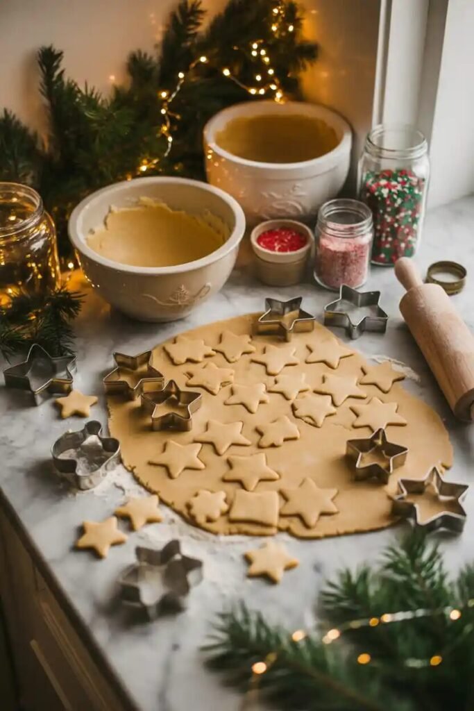 Beautifully decorated Christmas kitchen 15 baking corner beautifully decorated Christmas kitchen
