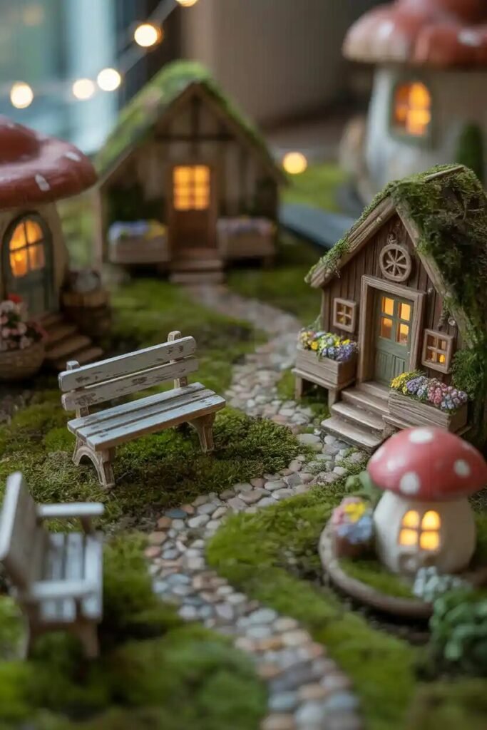  magical fairy garden scene scale