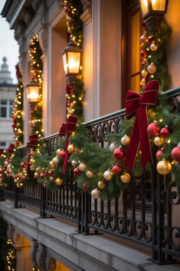 garland christmas foyer