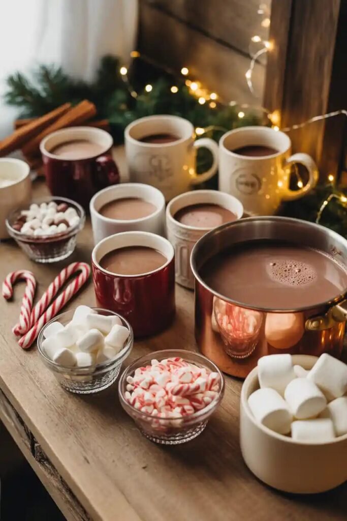 Beautifully decorated Christmas kitchen 8 cocoa station beautifully decorated Christmas kitchen