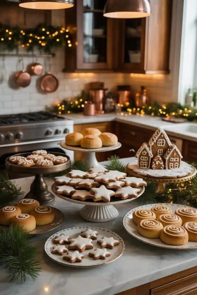 Beautifully decorated Christmas kitchen 11 baked goods beautifully decorated Christmas kitchen