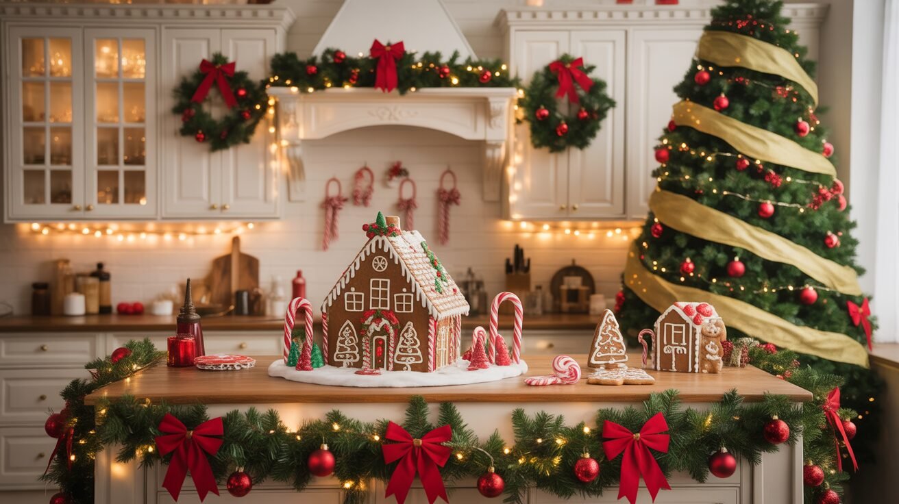 Beautifully decorated Christmas kitchen 1 realistic photo of a beautifully decorat GbEEkZl2R6G uO3Cgb xJw mE7Vn LpTYSPUw6pEFhryg