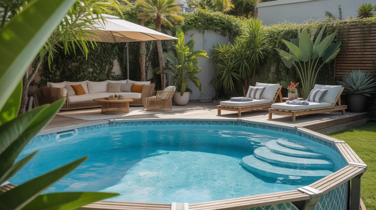 12 above ground pool landscaping ideas 1