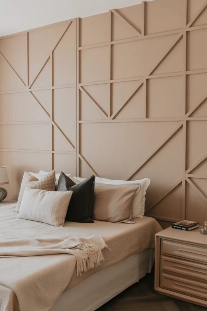 geometric 20 board and batten wall ideas master bedroom